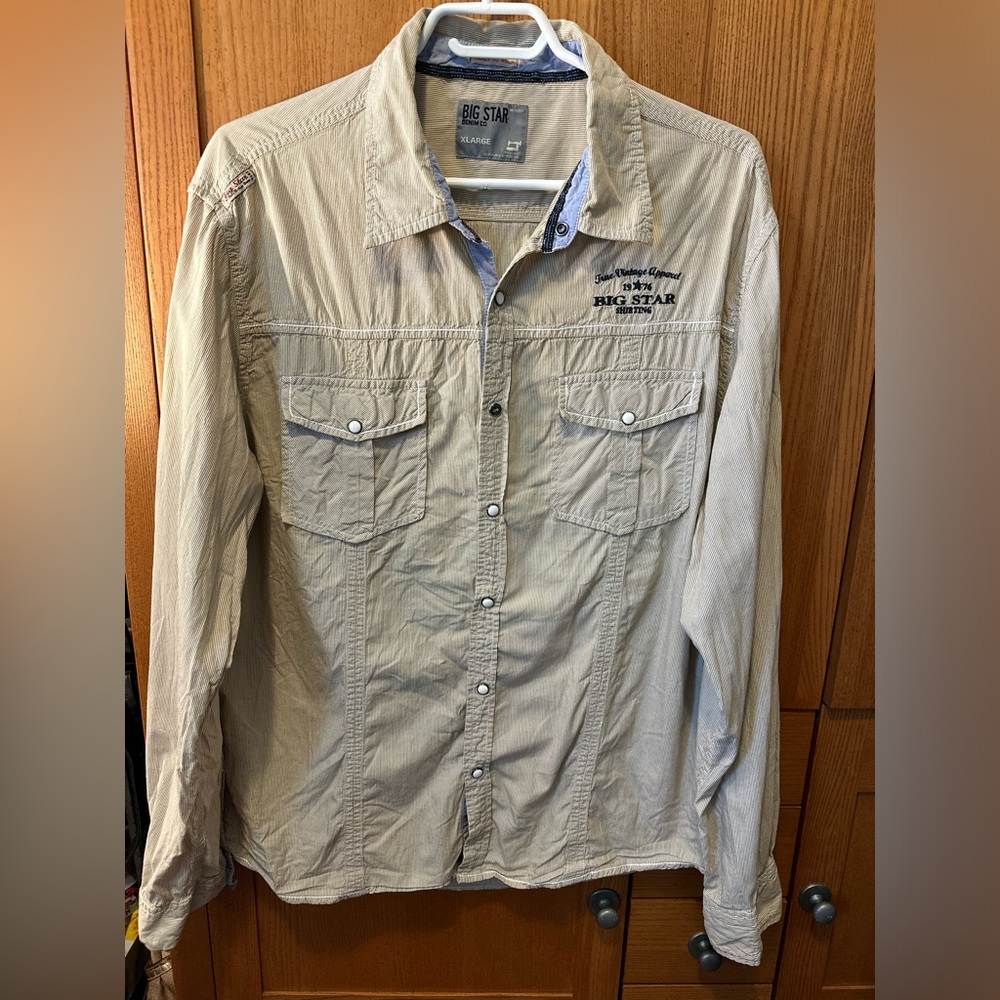 Rare Find* Vintage Big Star button down western shirt
